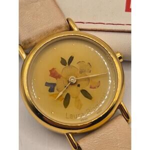 Laura Biagiotti Floral Ladies' 37mm Gold Tone Watch. Real!